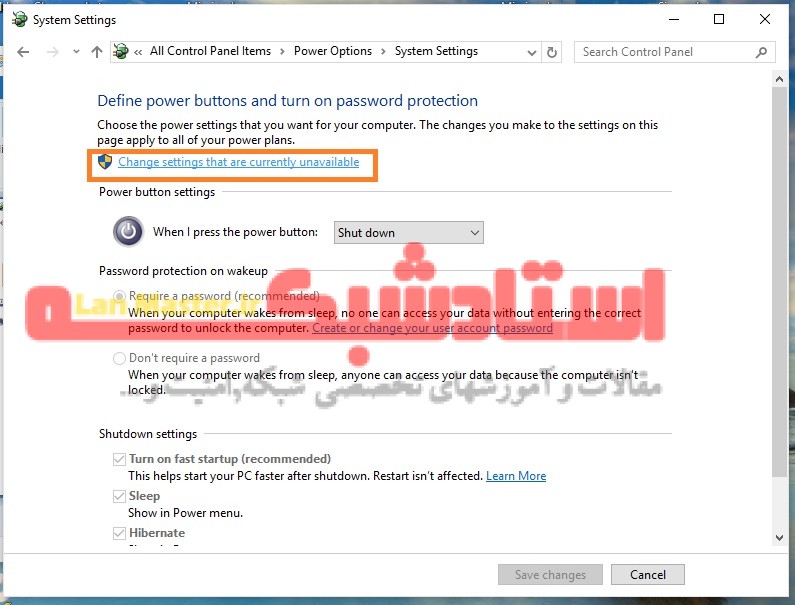 افزودن hibernate به منوی shutdown در ویندوز 10 قرار دادن Hibernate در منوی power