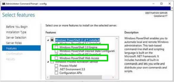 آشنایی با Windows PowerShell و روش کار با آن نصب ویژگی های دیگر پاورشل
