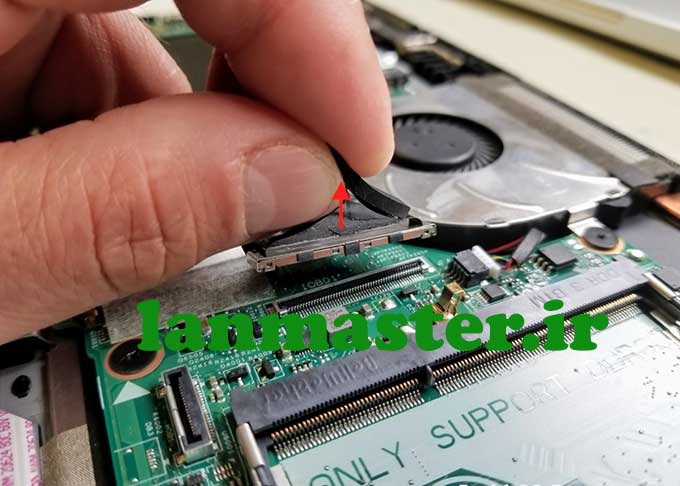 آموزش باز کردن قطعات لپتاپ Dell سری Inspiron 13 7000 مدل 7353 و 7359 باز کردن قطعات لپتاپ Dell