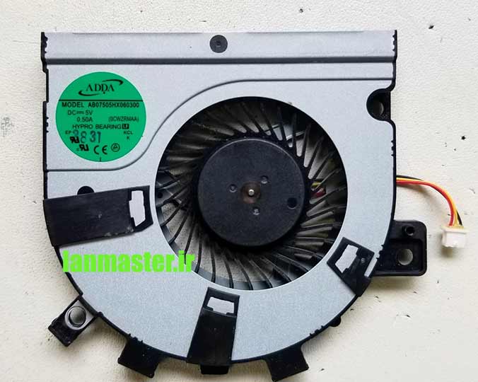 آموزش تعویض قطعات لپتاپ توشیبا باز کردن فن خنک کننده لپتاپ توشیبا