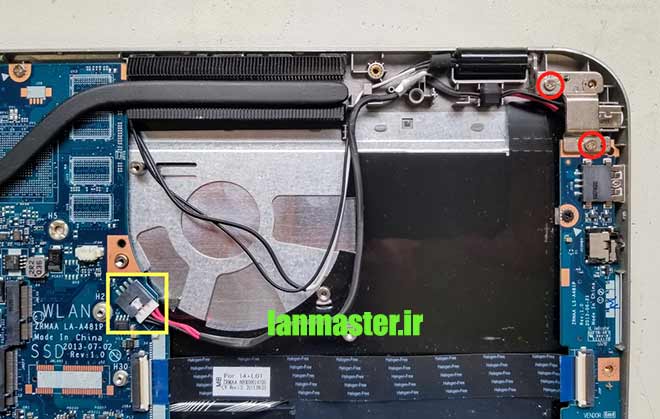 آموزش تعویض قطعات لپتاپ توشیبا آموزش تعویض قطعات لپتاپ توشیبا