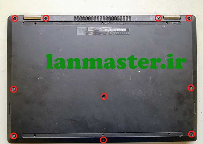 آموزش باز کردن قطعات لپتاپ Dell سری Inspiron 13 7000 مدل 7353 و 7359 باز کردن قطعات لپتاپ Dell