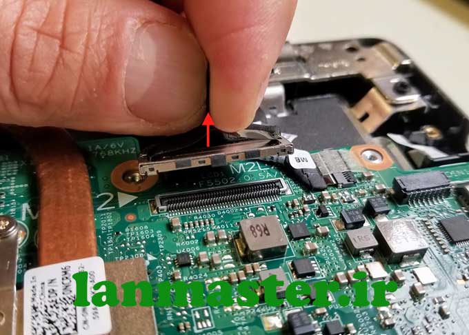 آموزش باز کردن قطعات لپتاپ Dell سری Inspiron 13 7000 مدل 7353 و 7359 باز کردن قطعات لپتاپ Dell