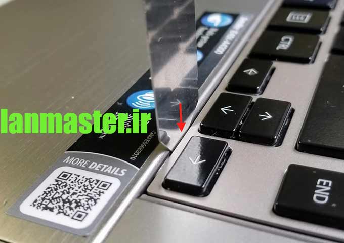 آموزش تعویض قطعات لپتاپ توشیبا تعویض کیبورد لپتاپ