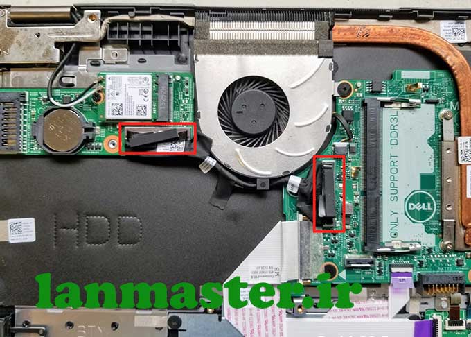 آموزش باز کردن قطعات لپتاپ Dell سری Inspiron 13 7000 مدل 7353 و 7359 باز کردن قطعات لپتاپ Dell